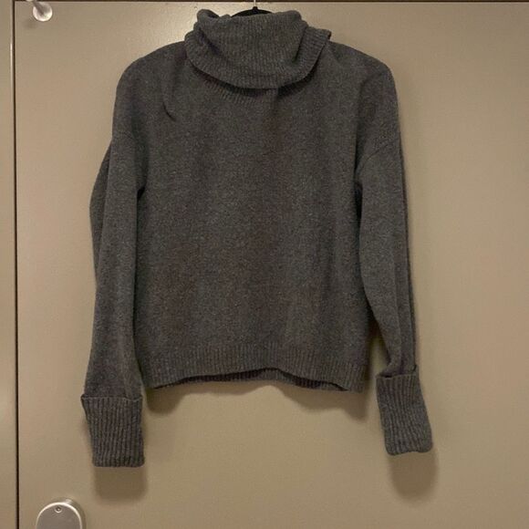 CHELSEA28 gray cowl neck sweater - Picture 1 of 4